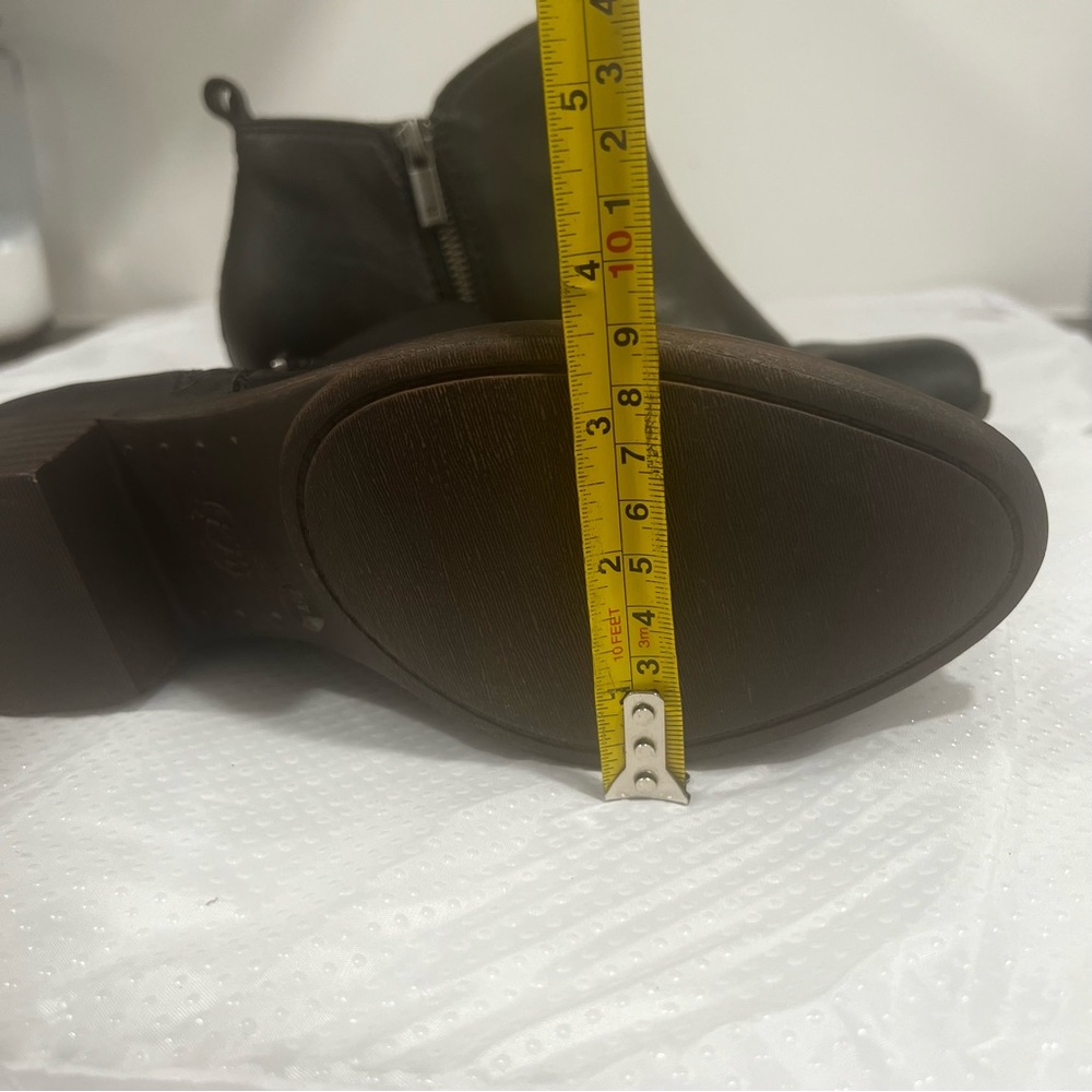 Lucky Brand Basel Leather Bootie Women’s Sz 7.5W Black - Picture 14 of 15
